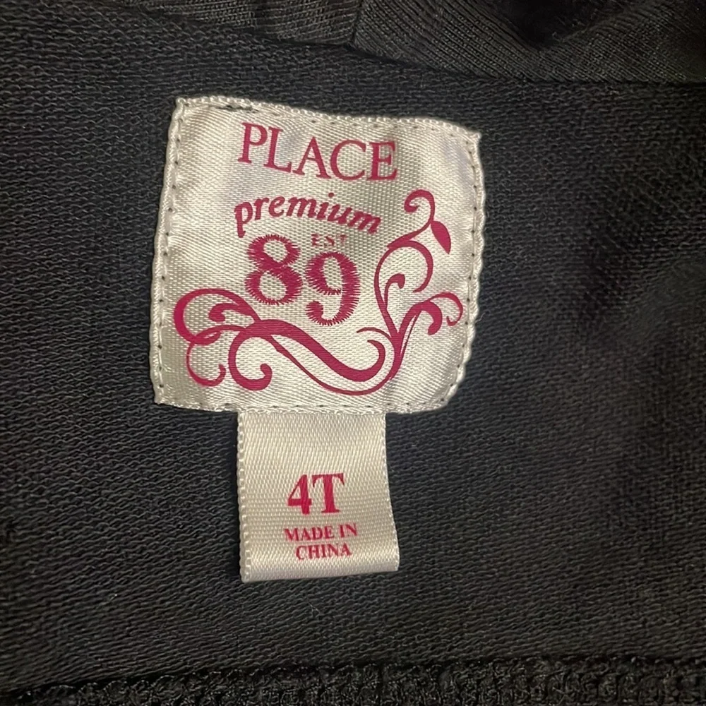 Little girls black motorcycle style jacket.